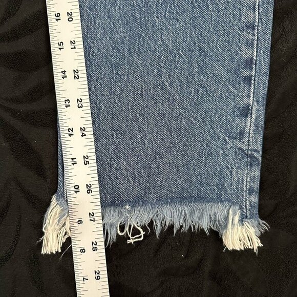 AYR Jeans Womens Size 30  Blue Form‎ Tapered Raw Hem Distressed - Picture 15 of 15